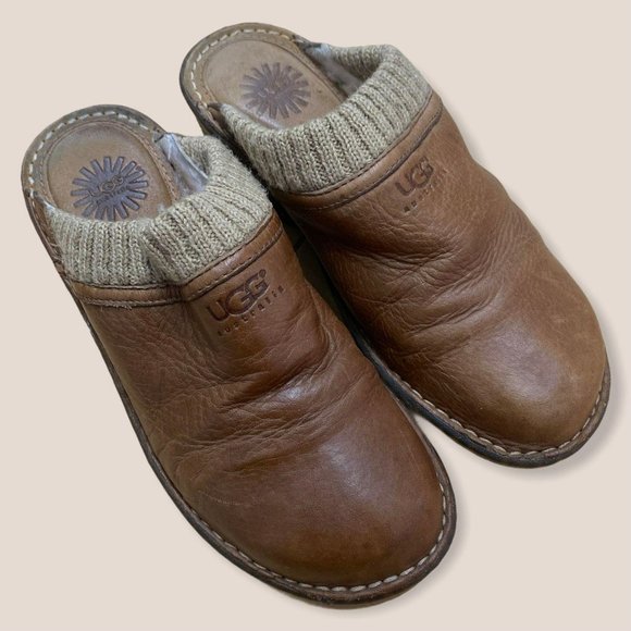 UGG Shoes - UGG Gael 1937 Mules Clogs Chestnut Size 8